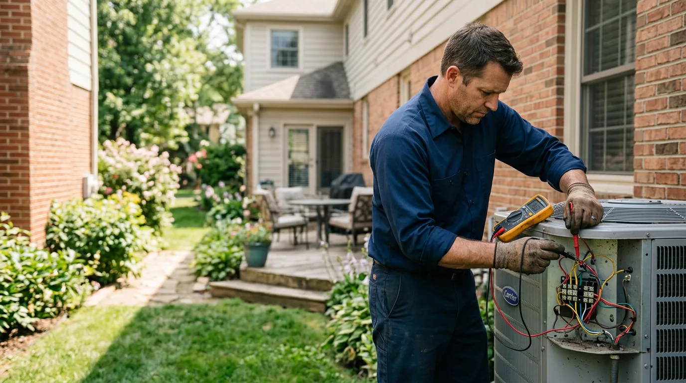 HVAC technician working near Hardenville, MO
